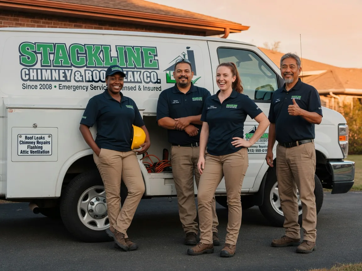 Chimney flashing repair company in Keller, TX